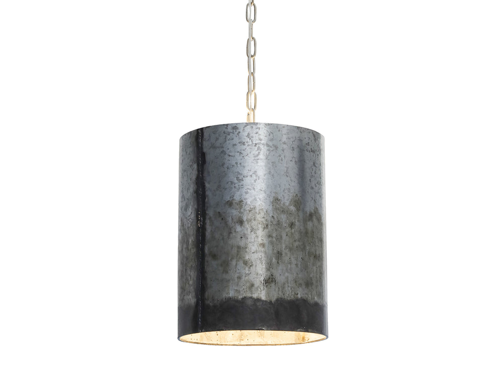 ombre galvanized pendant light