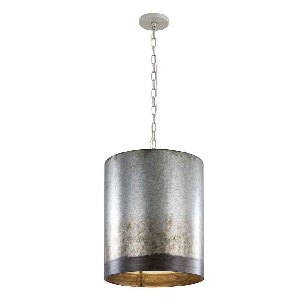 ombre galvanized pendant light