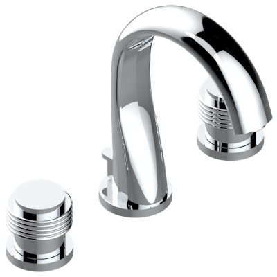 chrome polished faucet