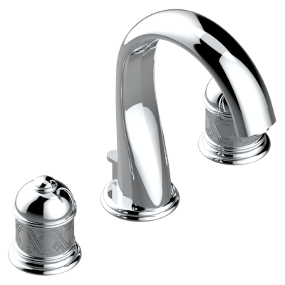 chrome polished faucet