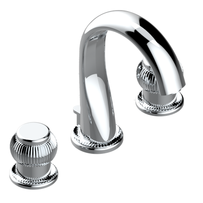 chrome polished faucet