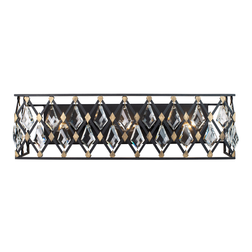 carbon/havana gold wall mount light