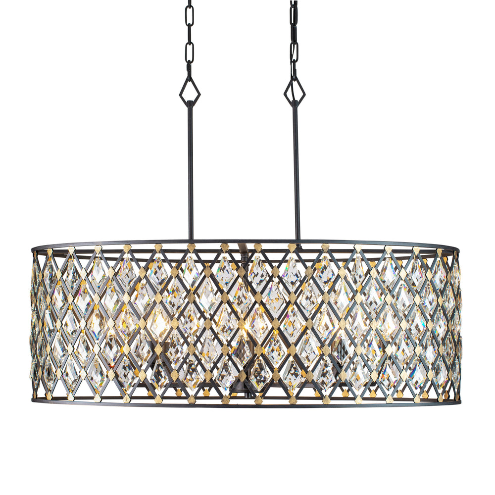 carbon/havana gold pendant light