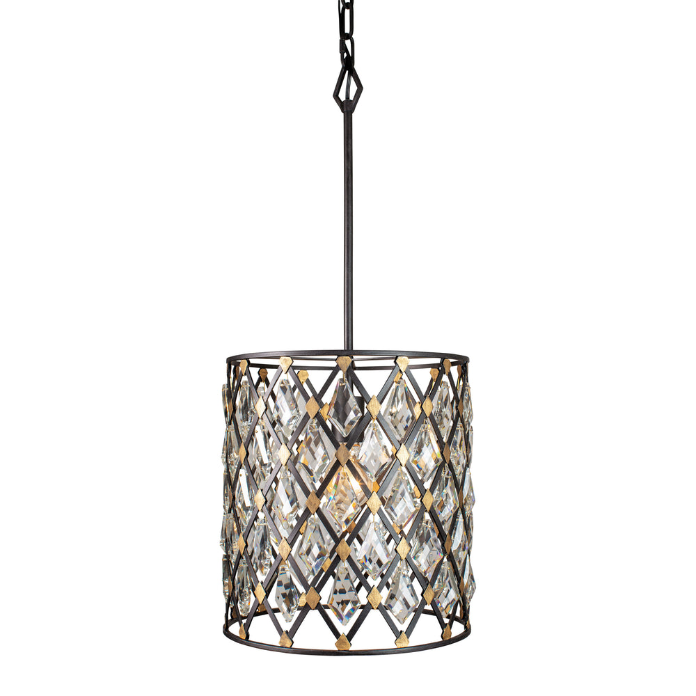 carbon/havana gold pendant light