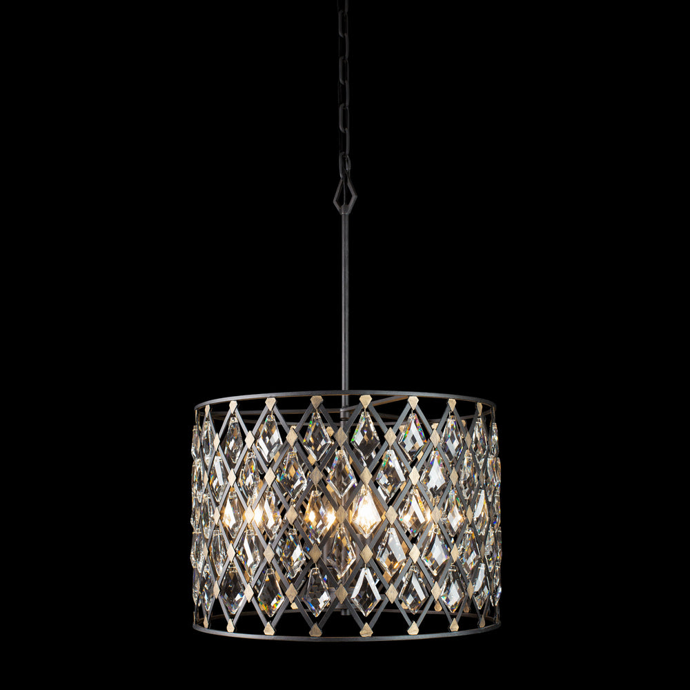 carbon/havana gold pendant light