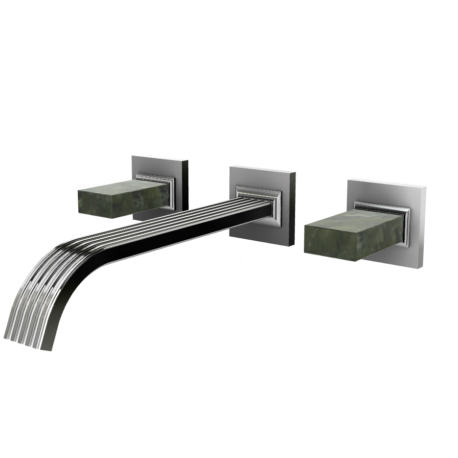 Aquabrass Tosca Wall 8" Lavatory Faucet - Trim Only