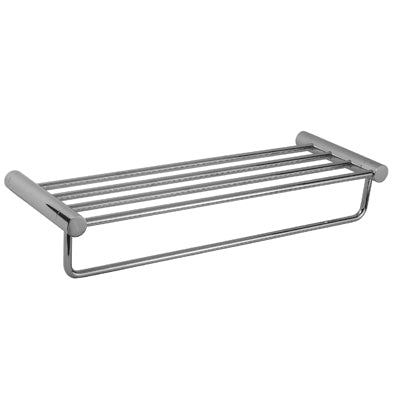 polished chrome shelf