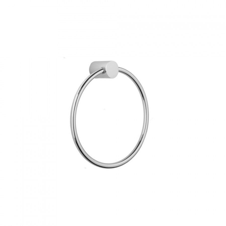 polished chrome towel ring