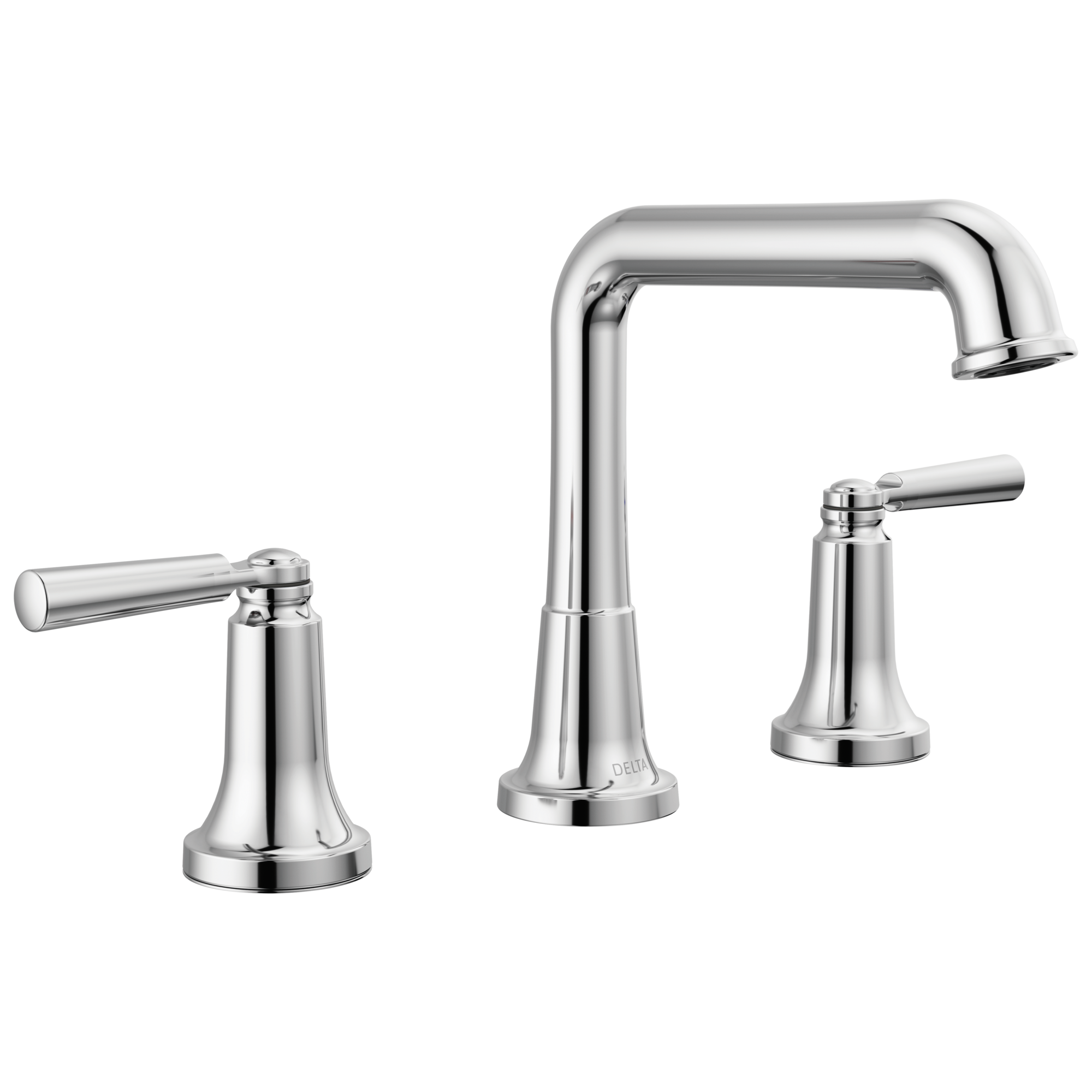 chrome bathroom faucet