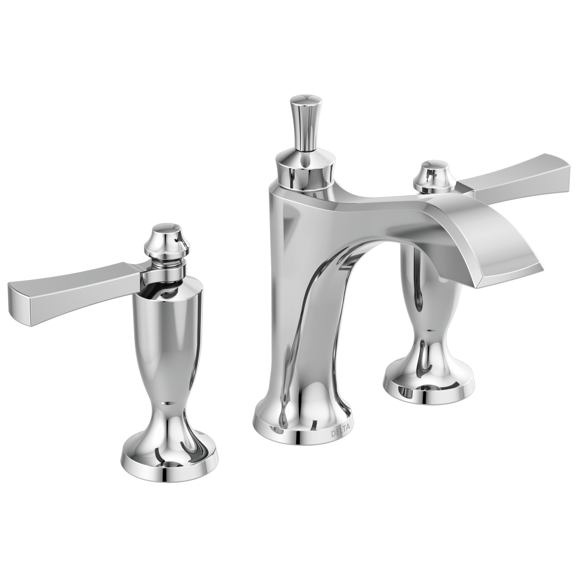 chrome bathroom faucet