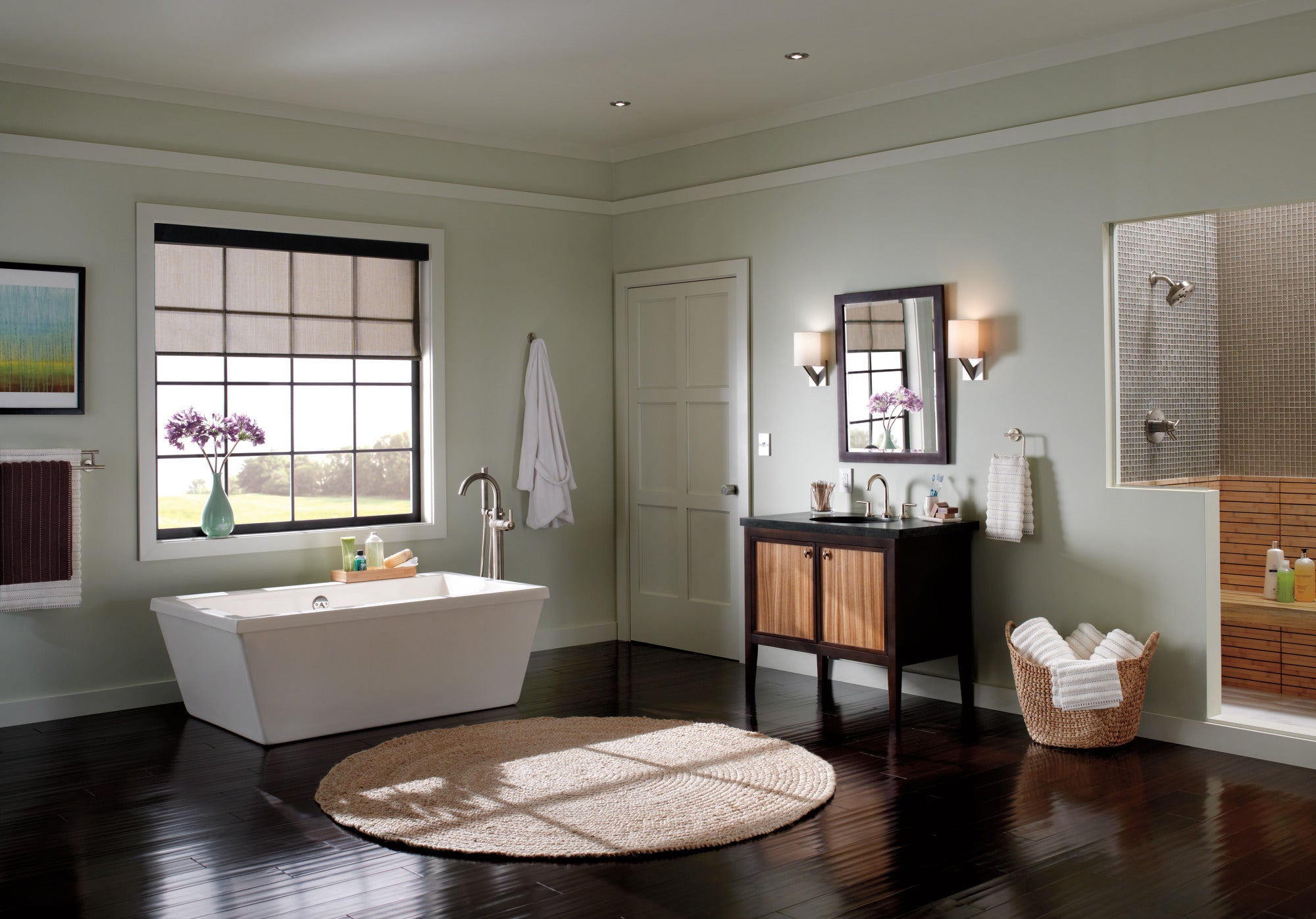 stainless bathroom faucet