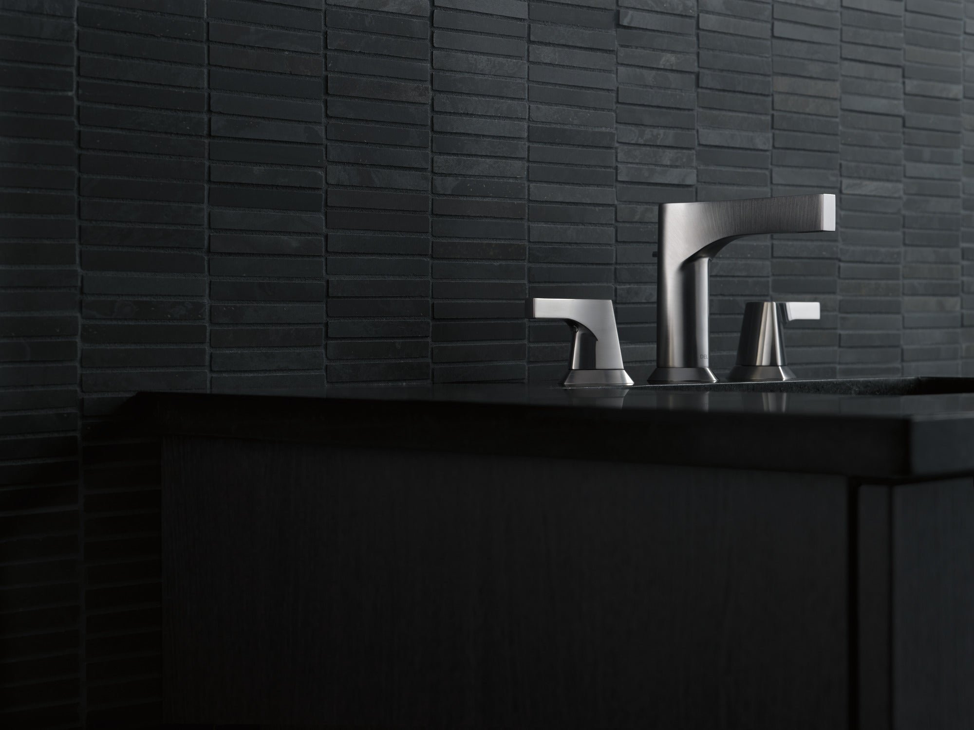 stainless bathroom faucet