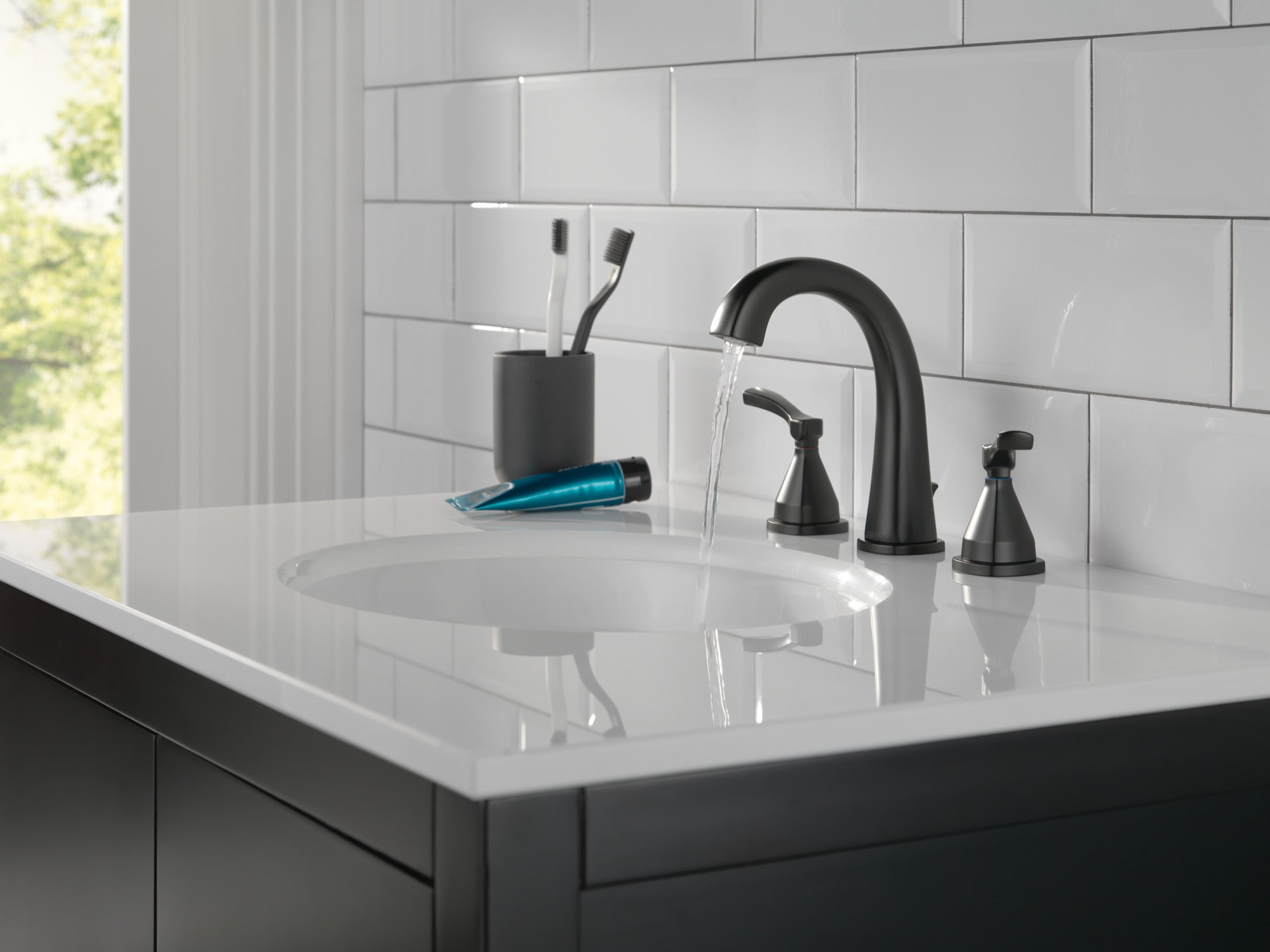 matte black bathroom faucet