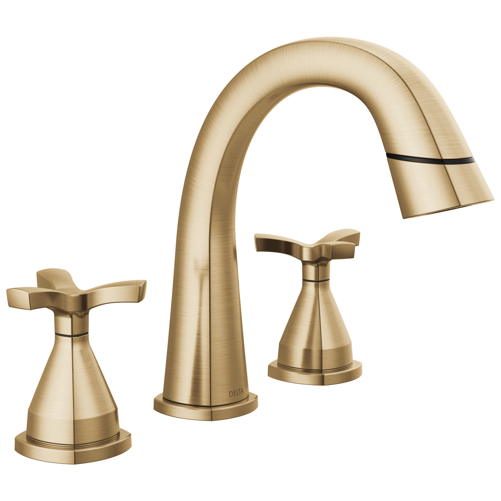 Delta Stryke Two Handle Widespread Pull Down Bathroom Faucet