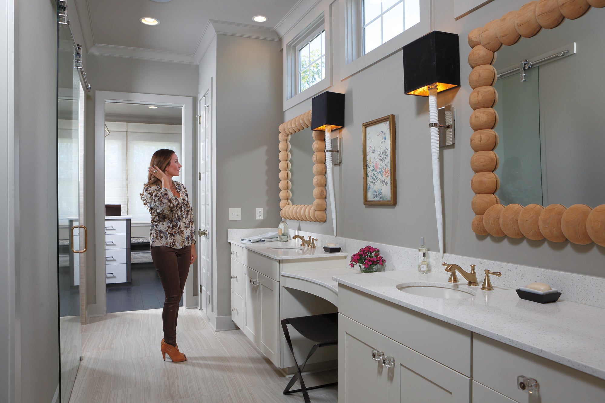 champagne bronze faucet handle