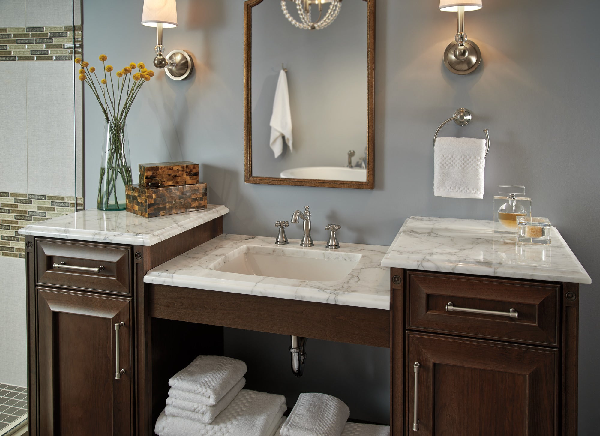 stainless bathroom faucet