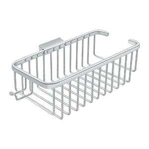 polished chrome wire basket