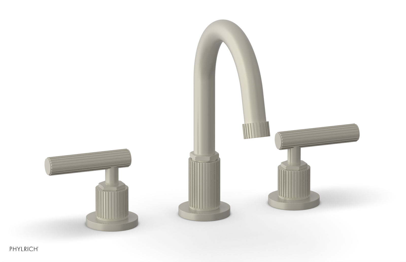 Phylrich Dustrie Grooved Widespread Faucet with Lever Handle