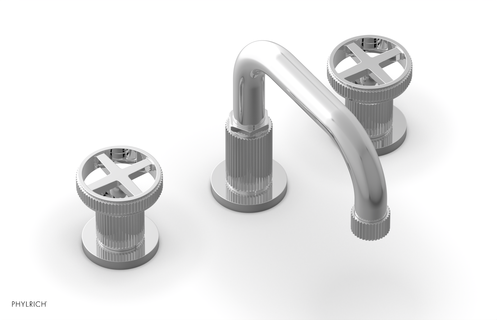 polished chrome bathroom faucet