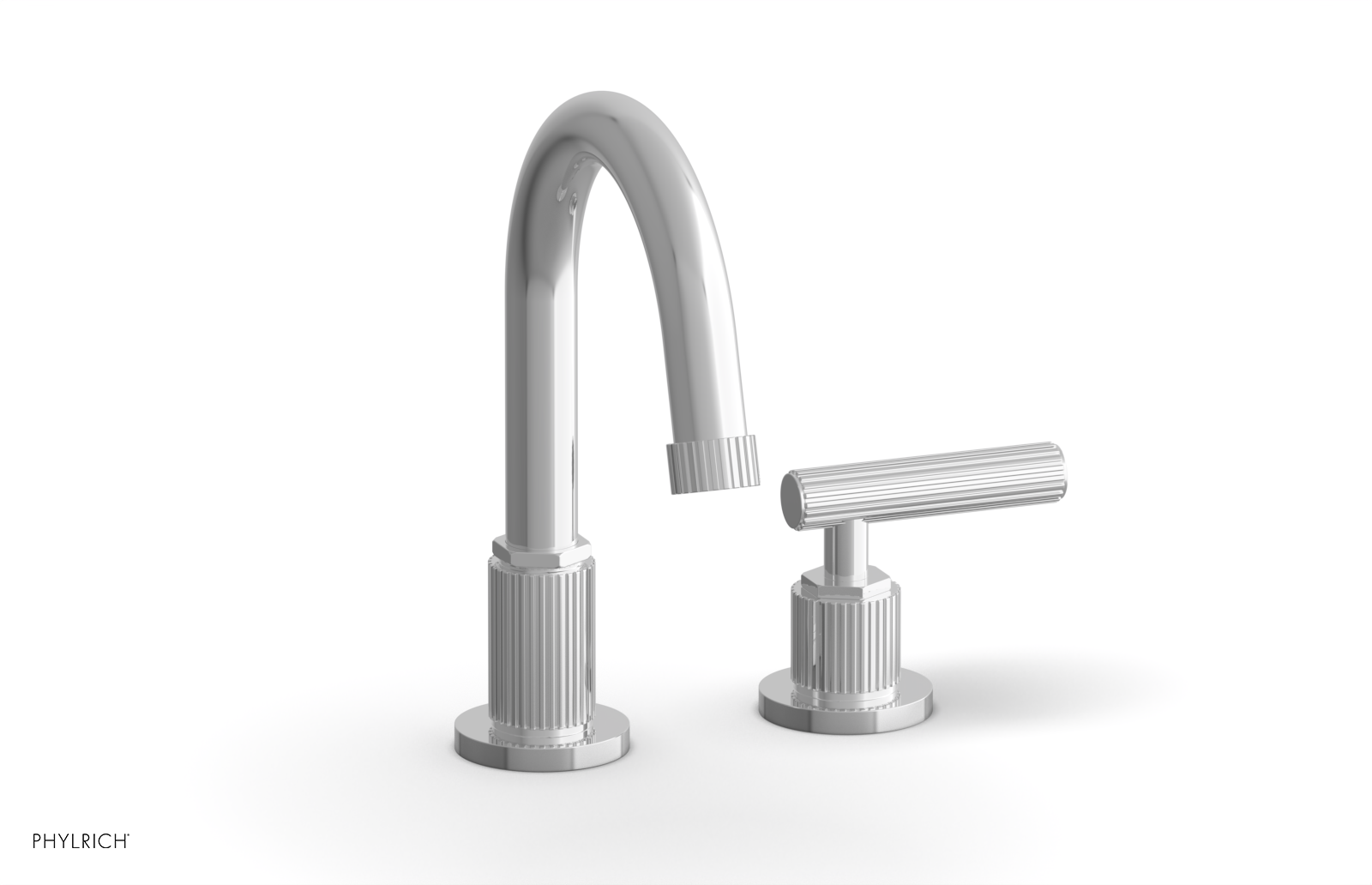 polished chrome bathroom faucet