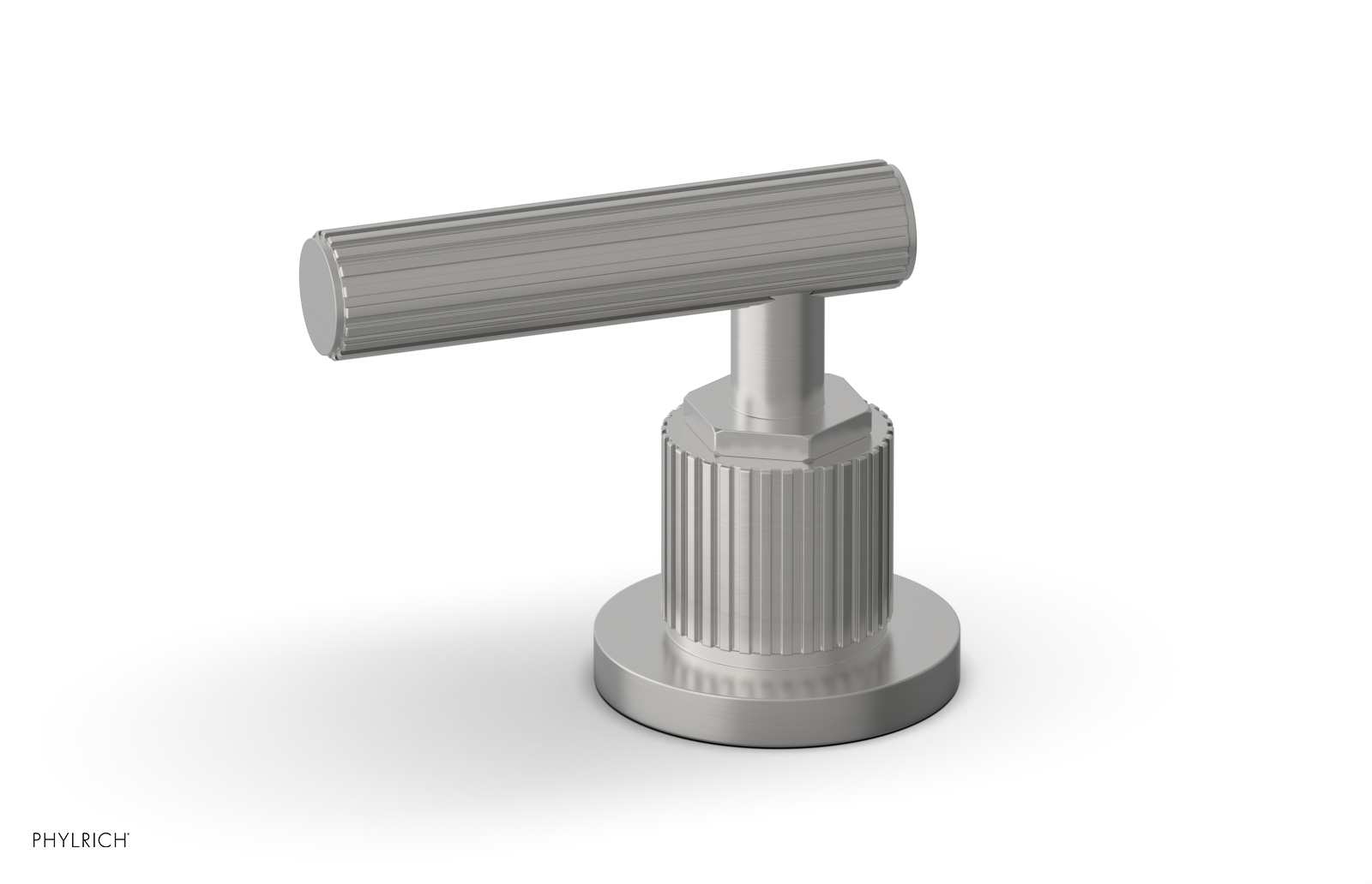 Phylrich Dustrie Grooved Volume Control/Diverter Trim with Lever Handle