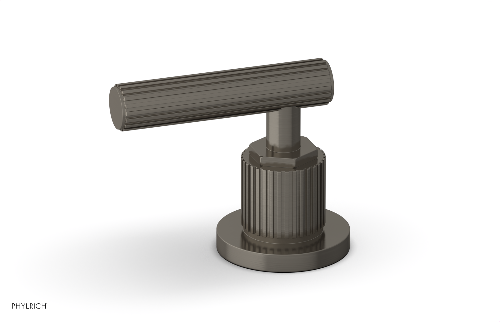 Phylrich Dustrie Grooved Volume Control/Diverter Trim with Lever Handle