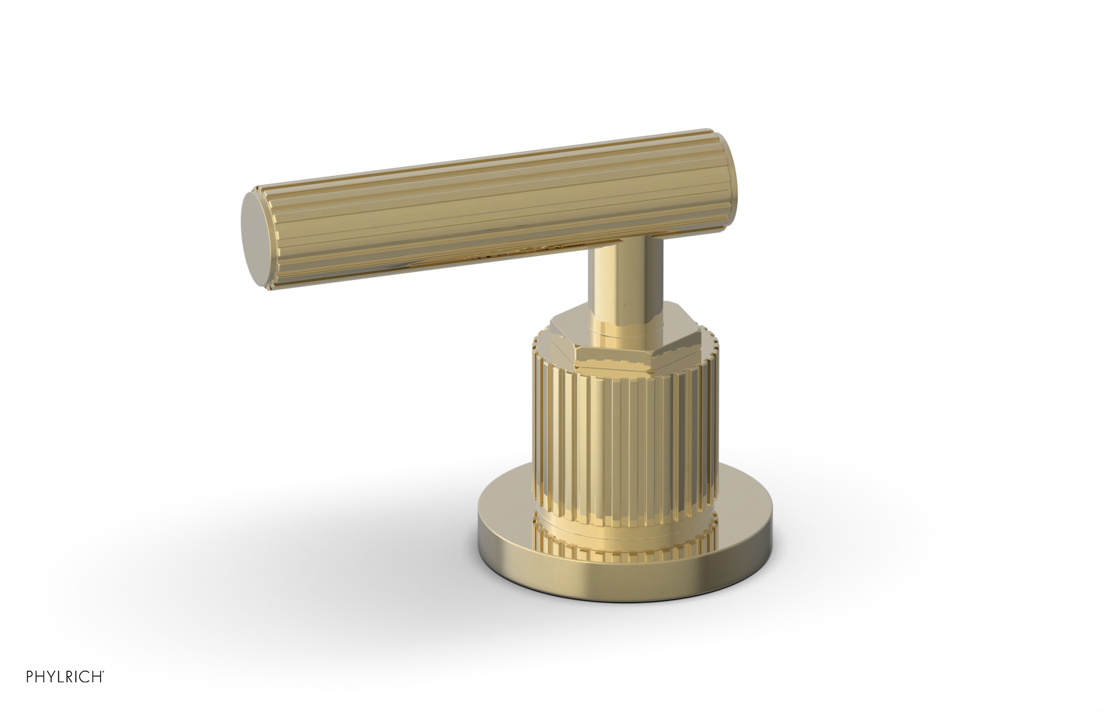 Phylrich Dustrie Grooved Volume Control/Diverter Trim with Lever Handle