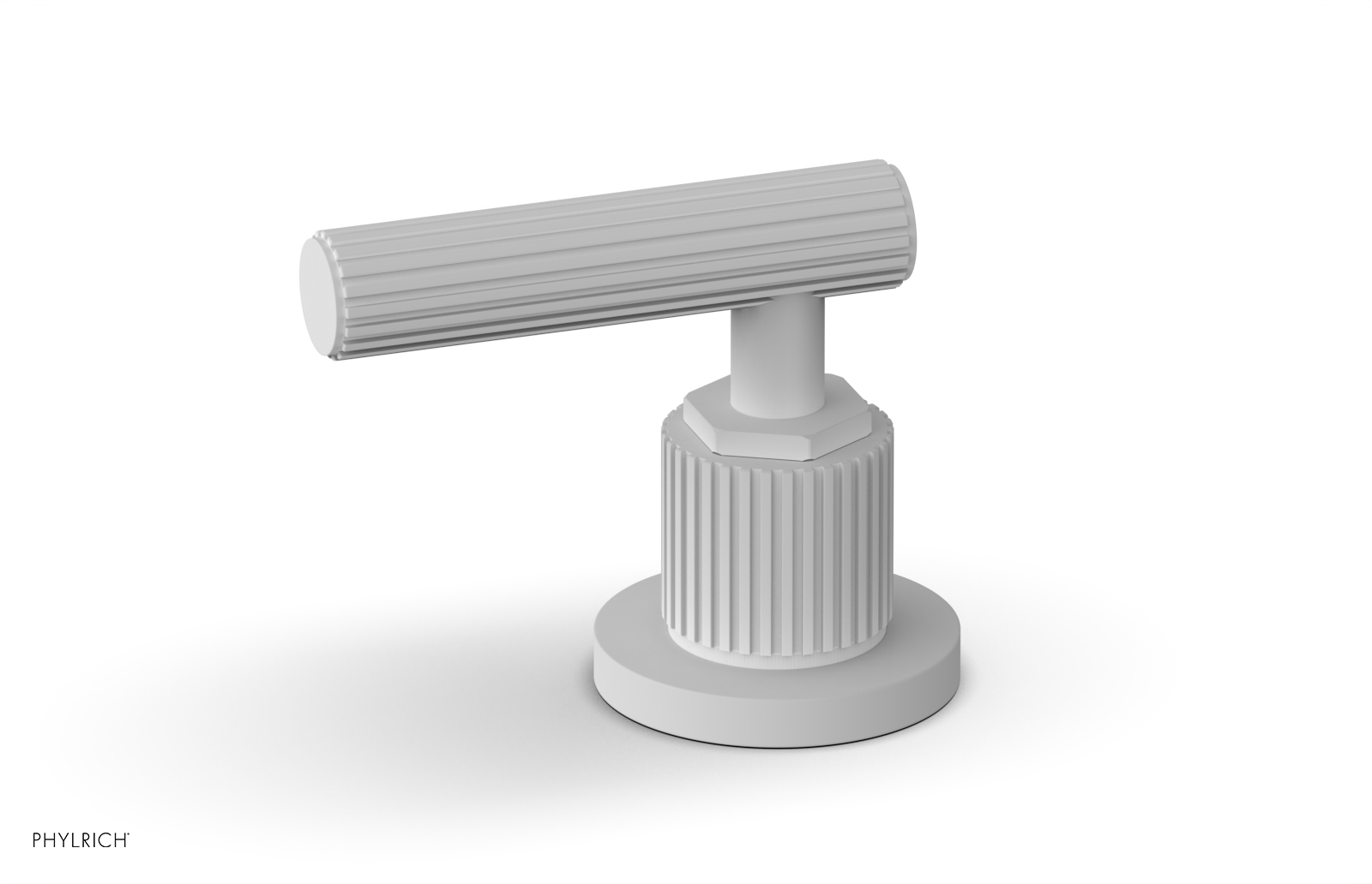 Phylrich Dustrie Grooved Volume Control/Diverter Trim with Lever Handle