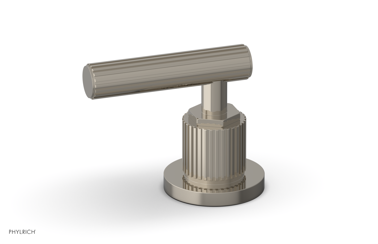 Phylrich Dustrie Grooved Volume Control/Diverter Trim with Lever Handle