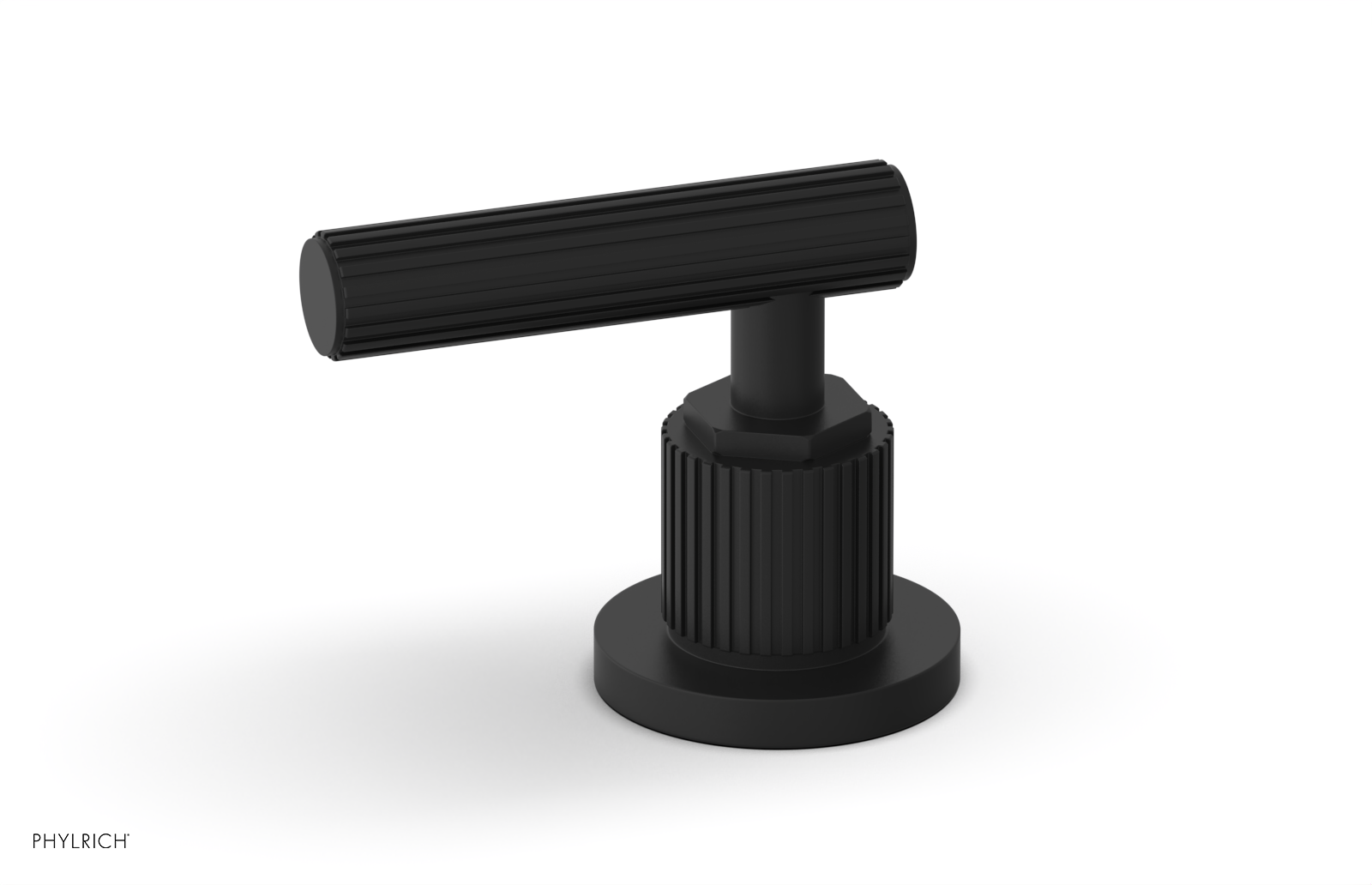 Phylrich Dustrie Grooved Volume Control/Diverter Trim with Lever Handle