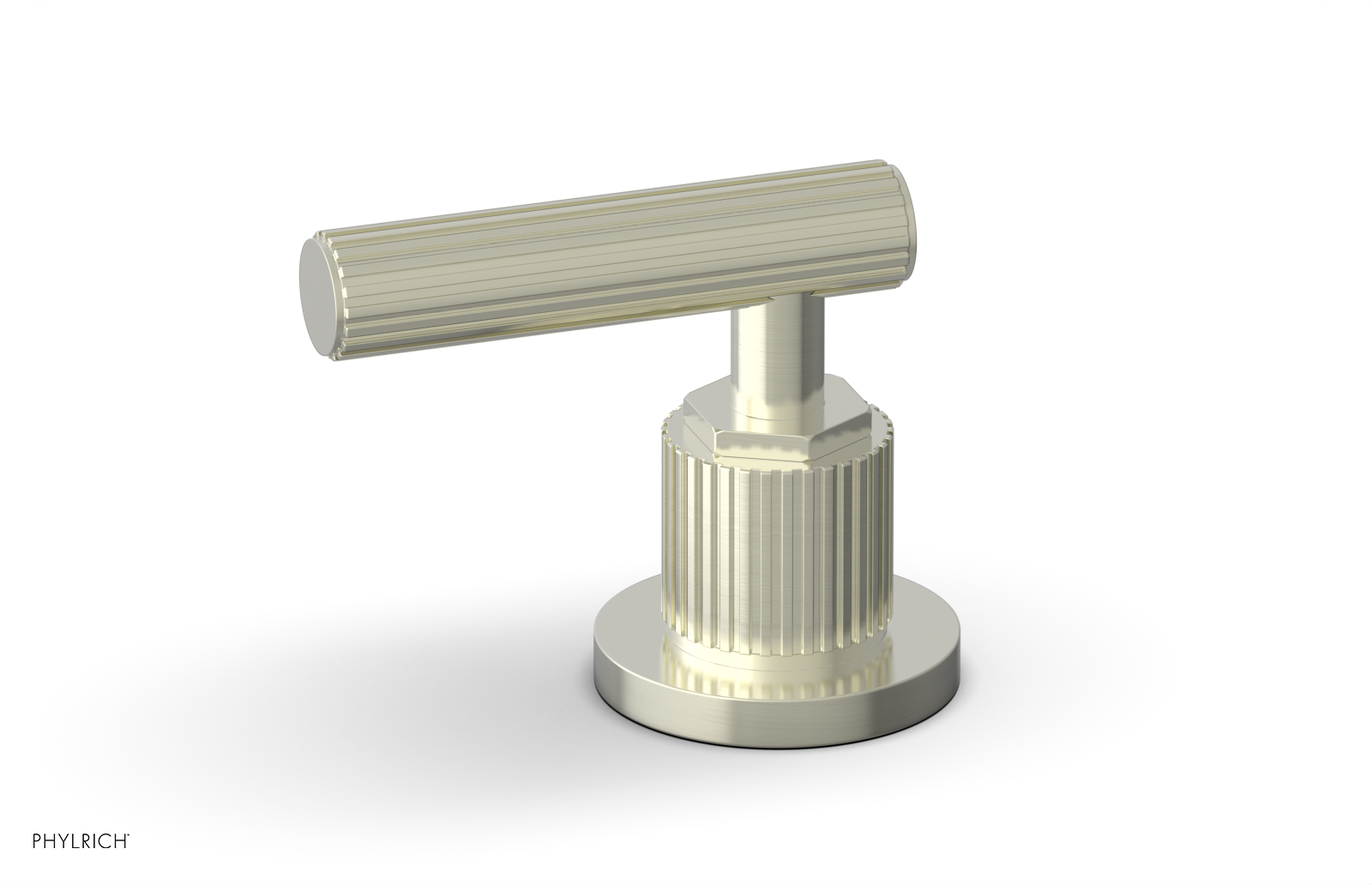 Phylrich Dustrie Grooved Volume Control/Diverter Trim with Lever Handle