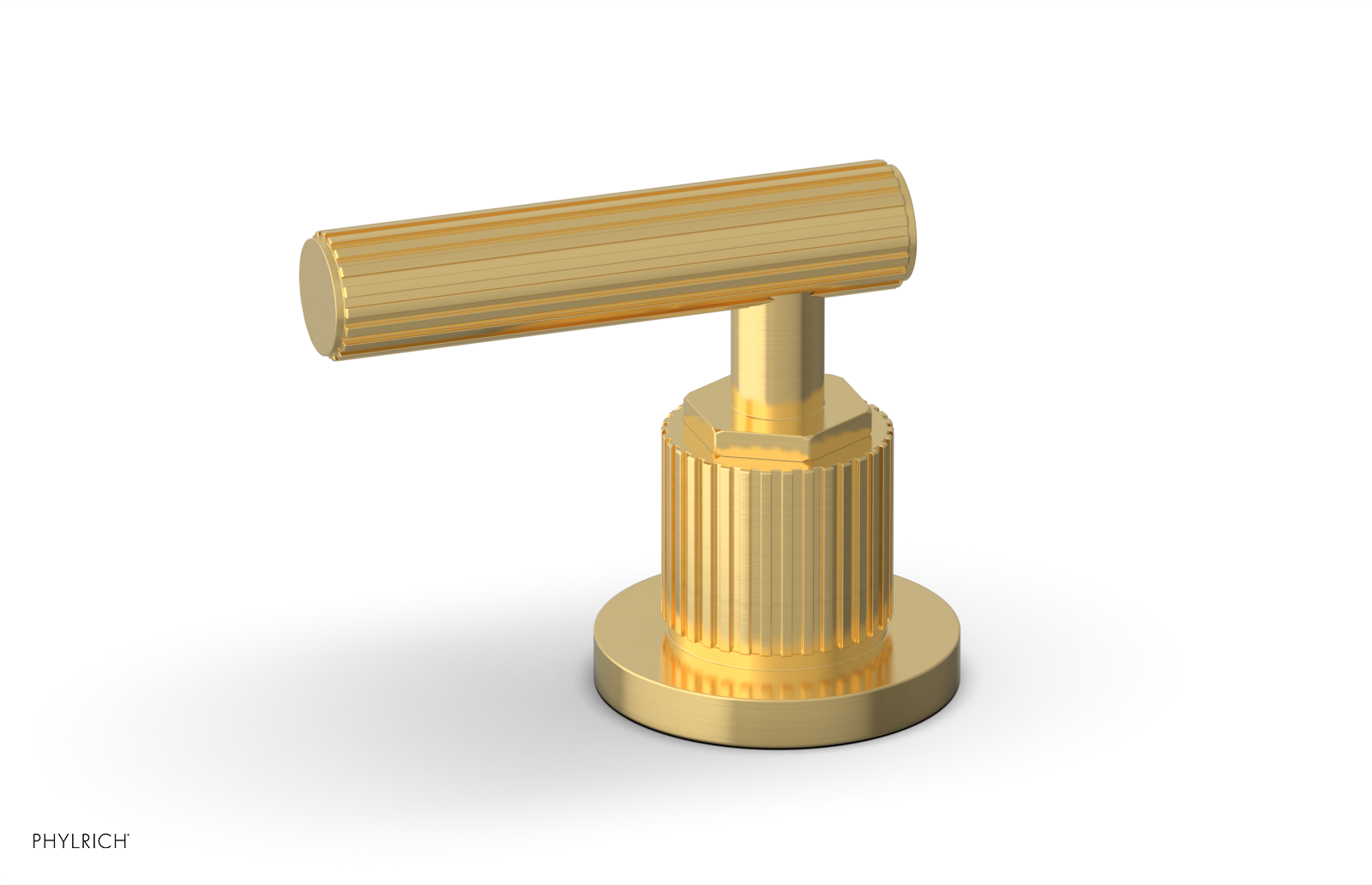 Phylrich Dustrie Grooved Volume Control/Diverter Trim with Lever Handle