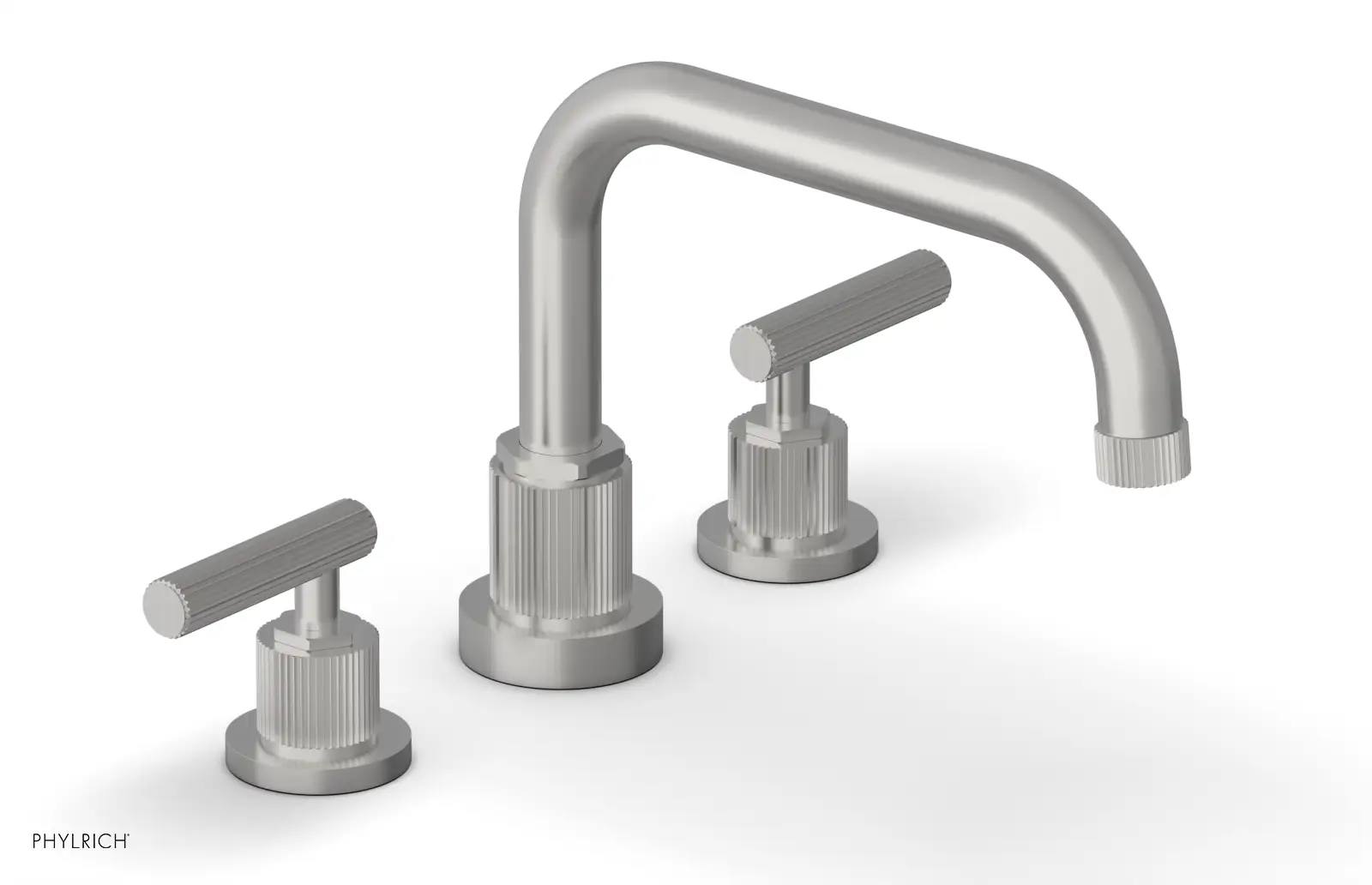 Phylrich Dustrie Grooved Deck Tub Set with Lever Handle by Phylrich