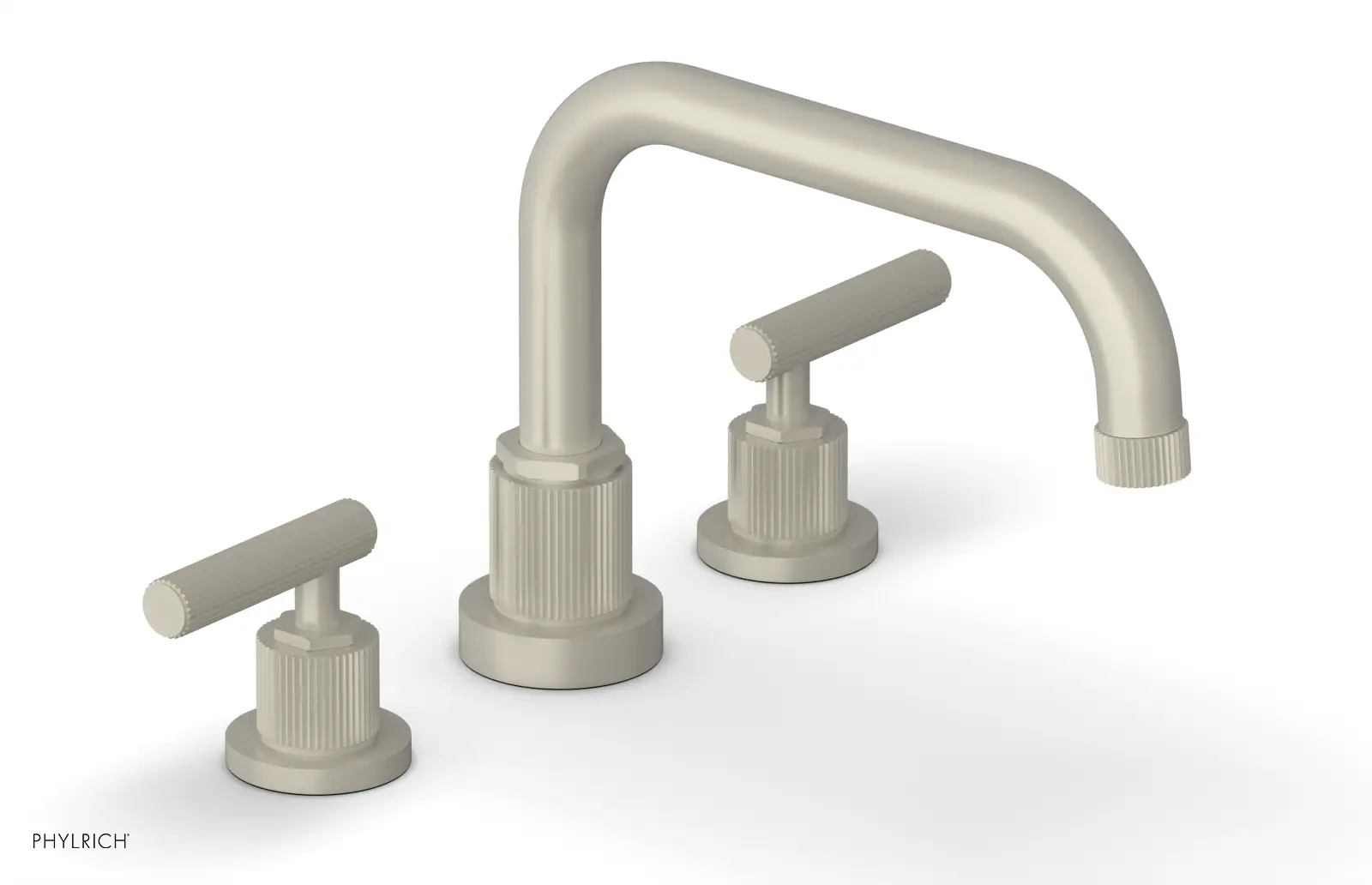 Phylrich Dustrie Grooved Deck Tub Set with Lever Handle by Phylrich