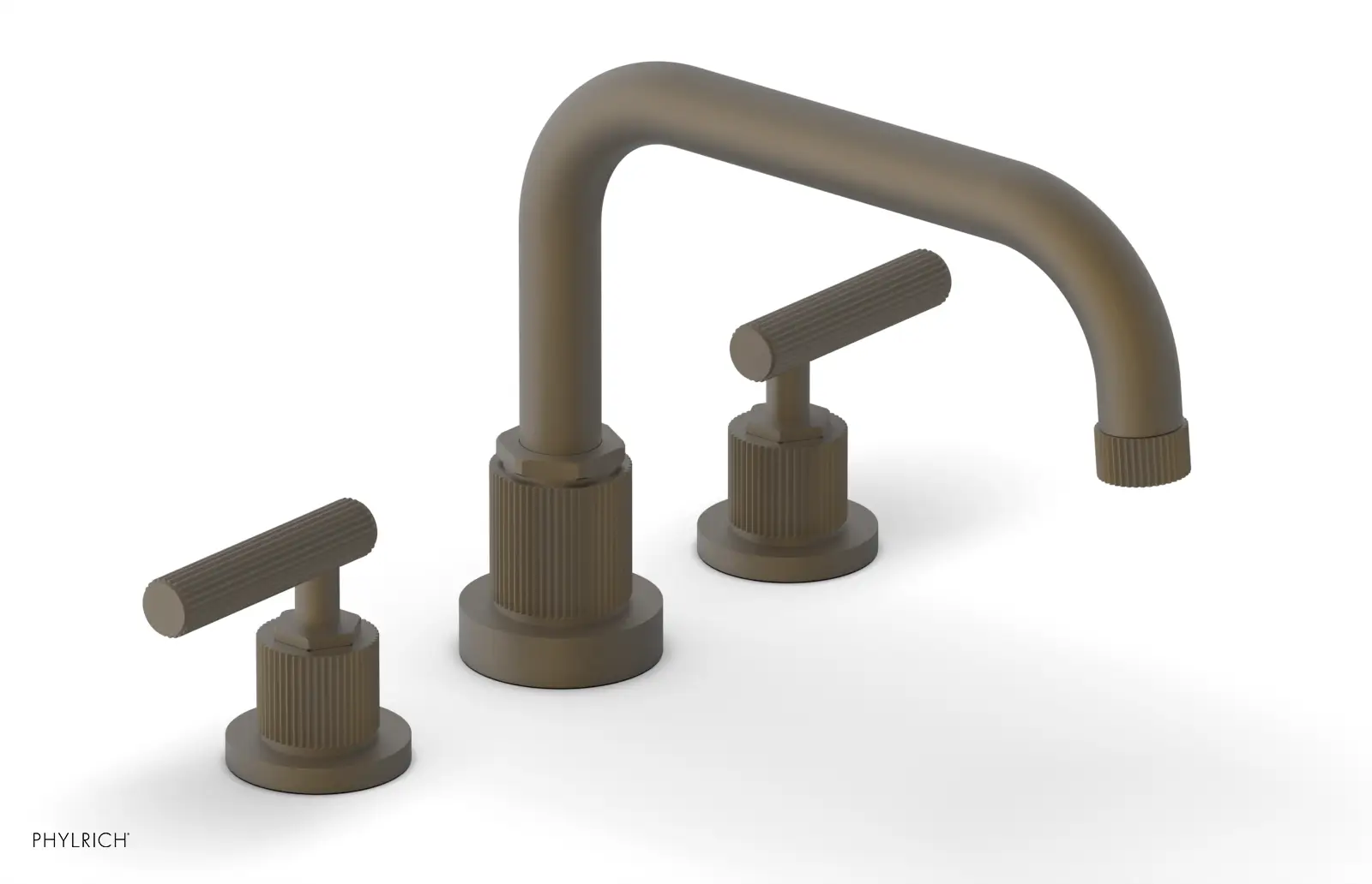 Phylrich Dustrie Grooved Deck Tub Set with Lever Handle by Phylrich