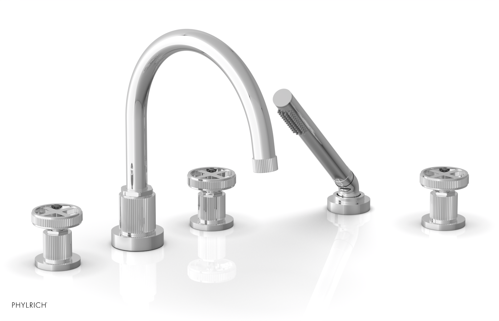 polished chrome bathroom faucet