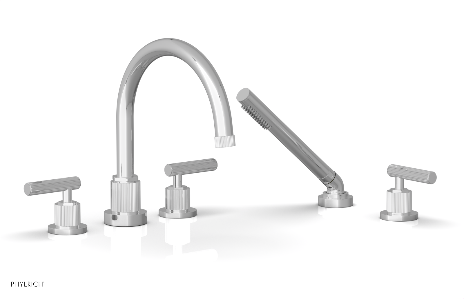 polished chrome bathroom faucet