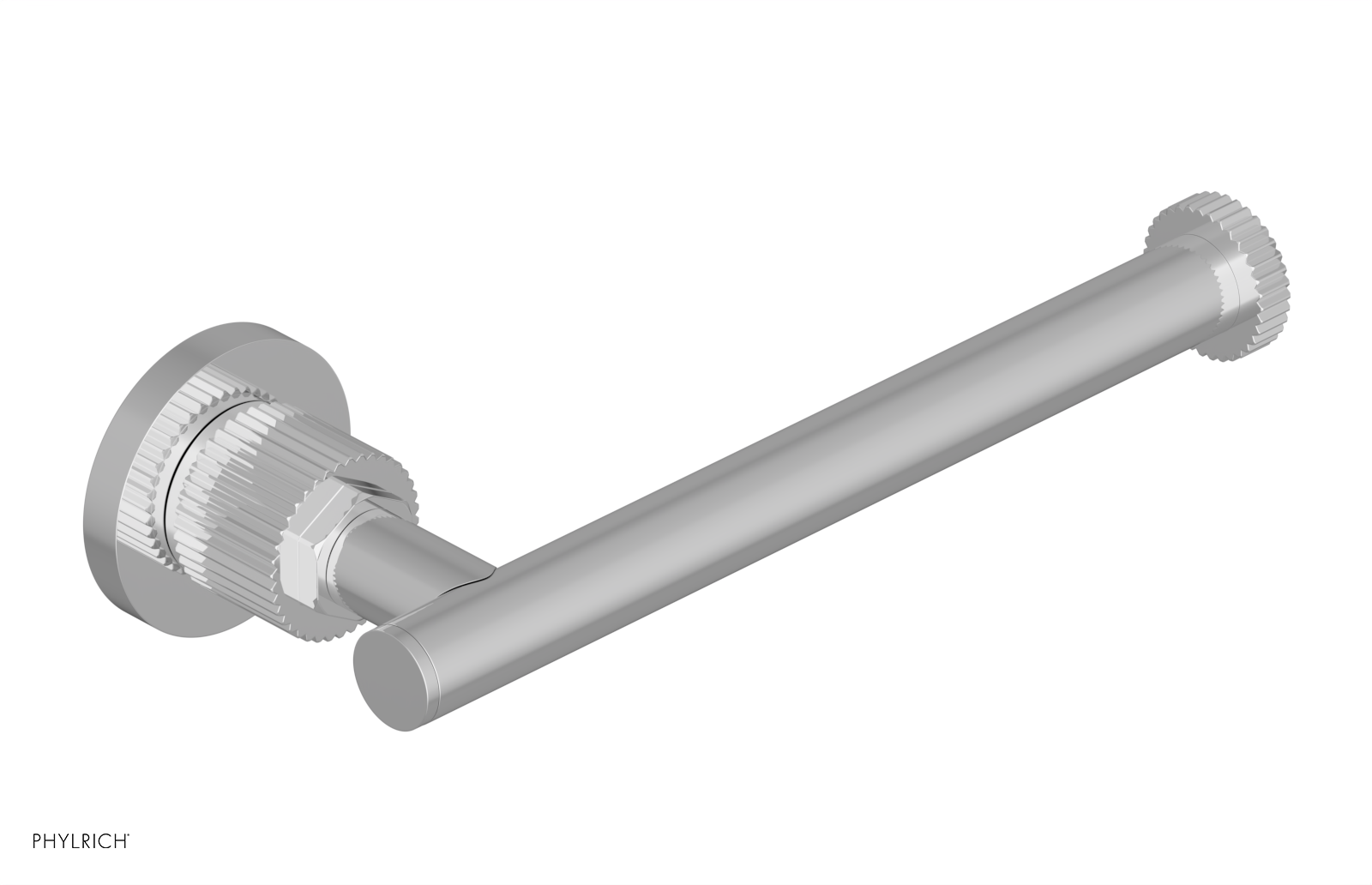 polished chrome paper holder