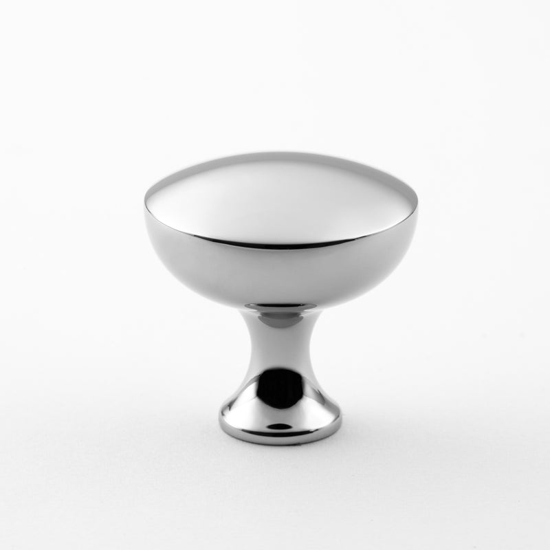 polished chrome knob