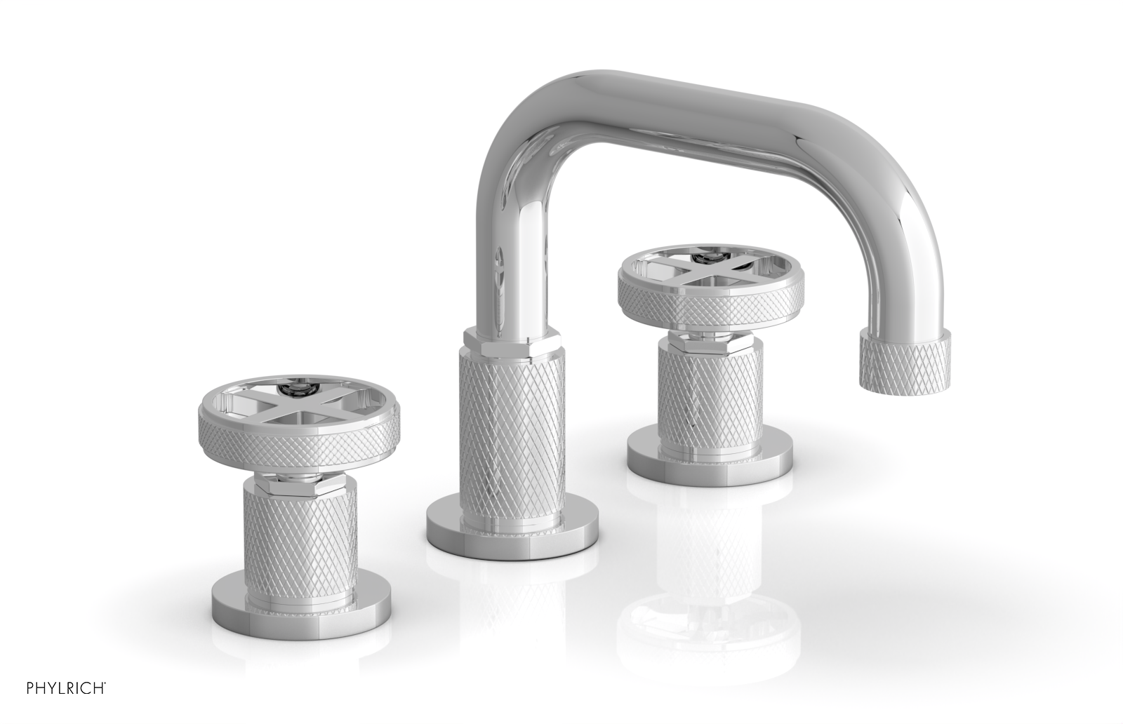 polished chrome bathroom faucet