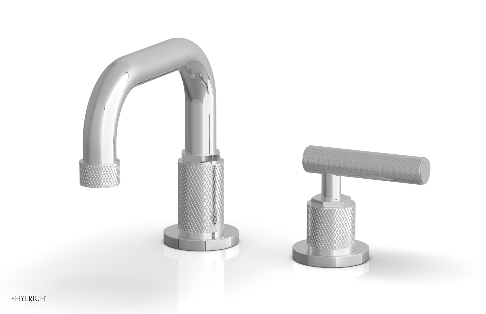 polished chrome bathroom faucet