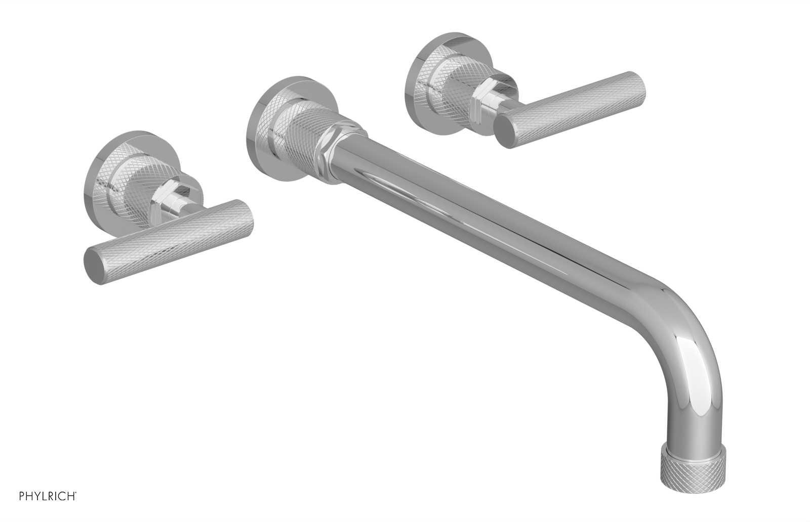 polished chrome bathroom faucet