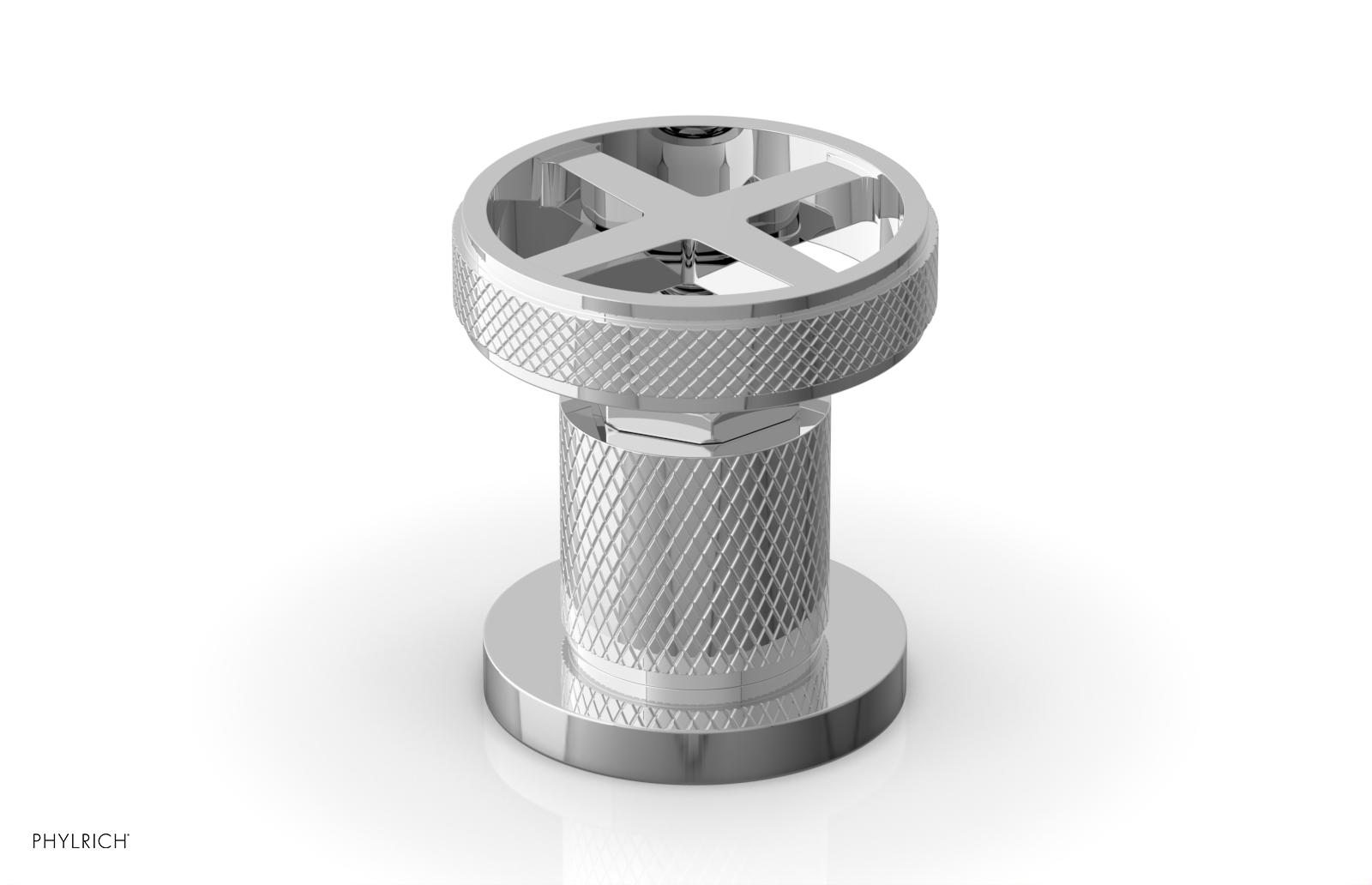 polished chrome shower trim