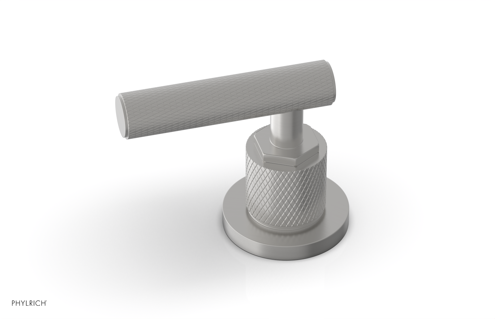 Phylrich Dustrie Knurled Volume Control/Diverter Trim with Lever Handle