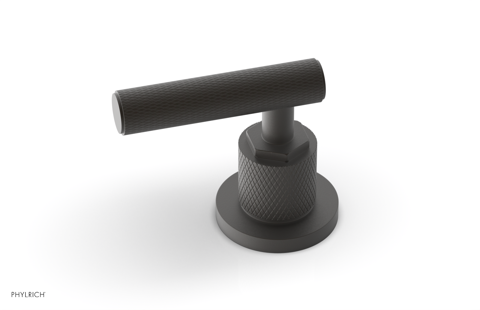 Phylrich Dustrie Knurled Volume Control/Diverter Trim with Lever Handle