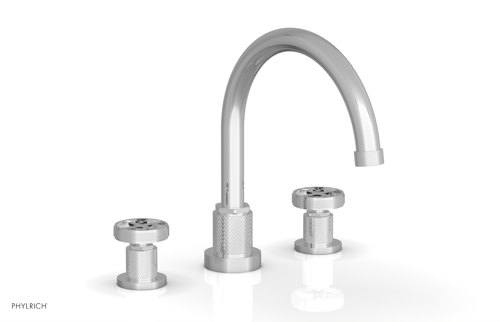 polished chrome bathroom faucet