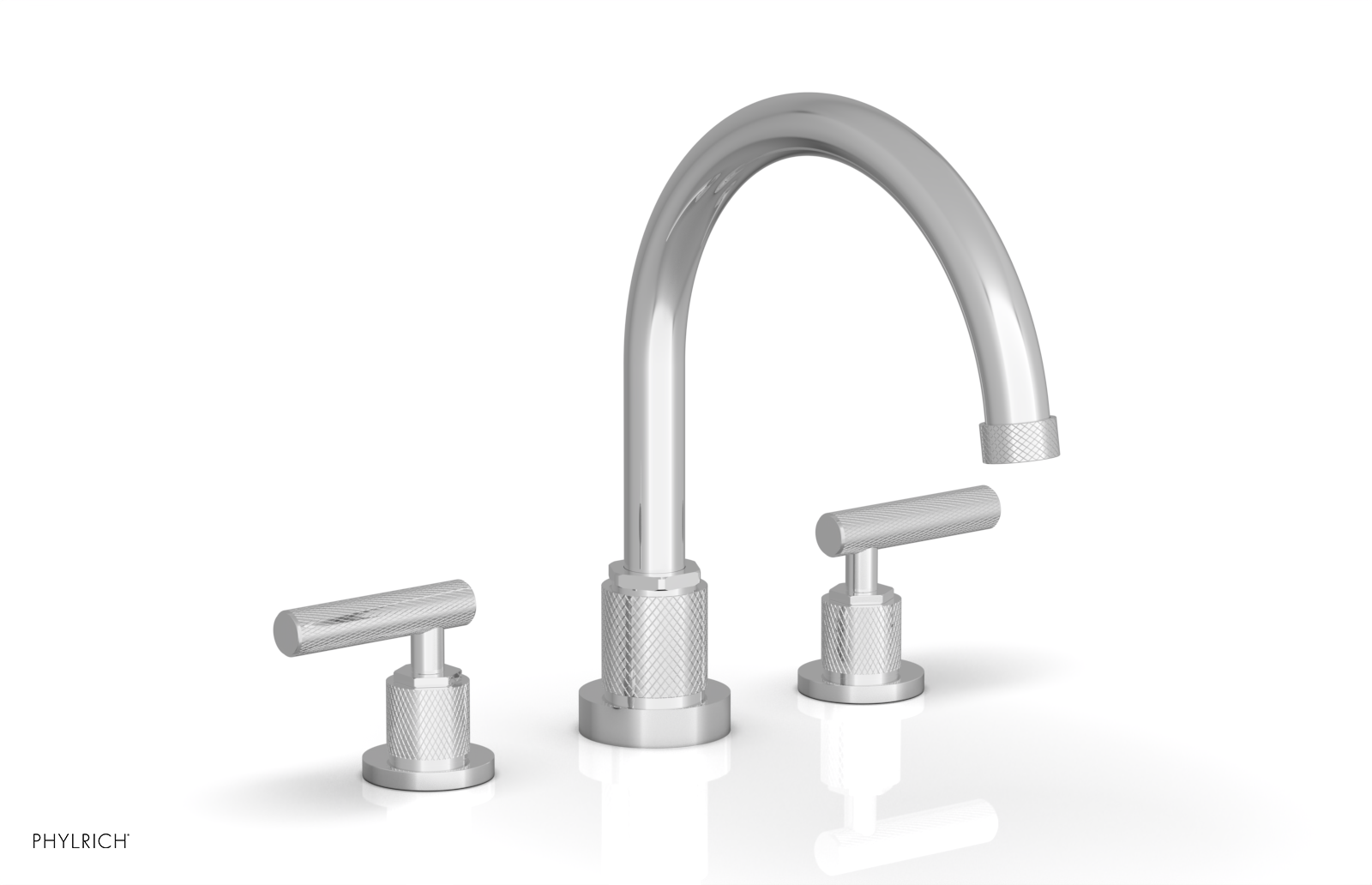 polished chrome bathroom faucet