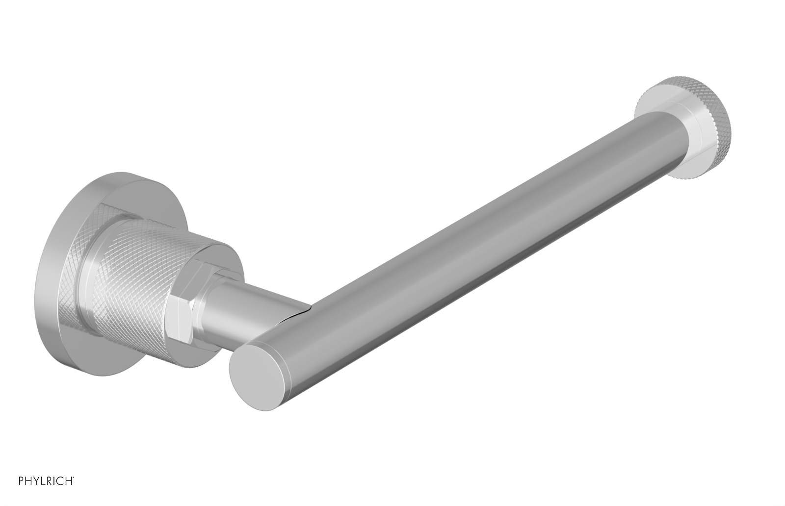 polished chrome paper holder