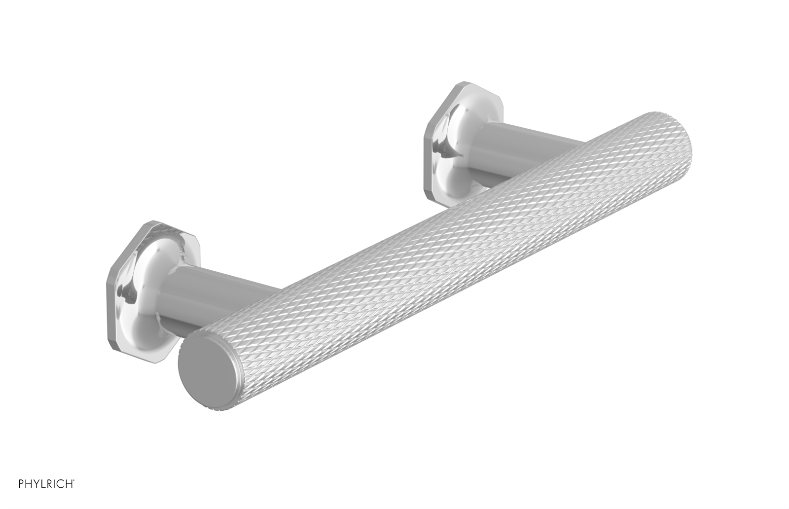 polished chrome cabinet pull