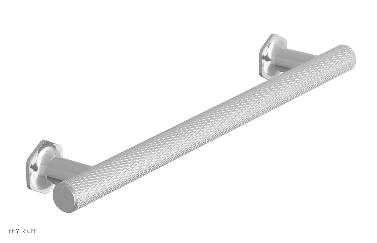 polished chrome cabinet pull